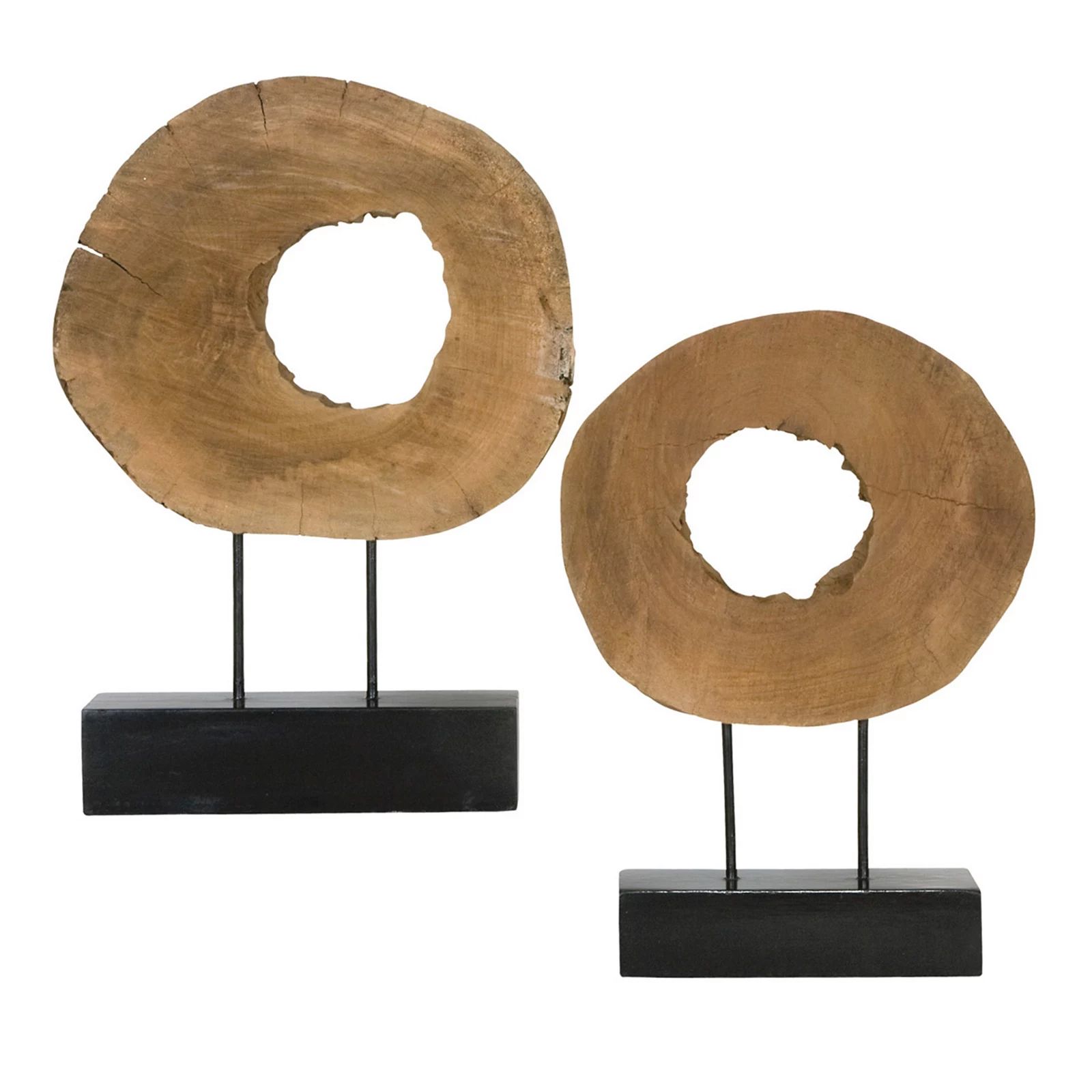 Uttermost Ashlea 2-piece Wood Sculpture Decor Set, Brown | Kohl's