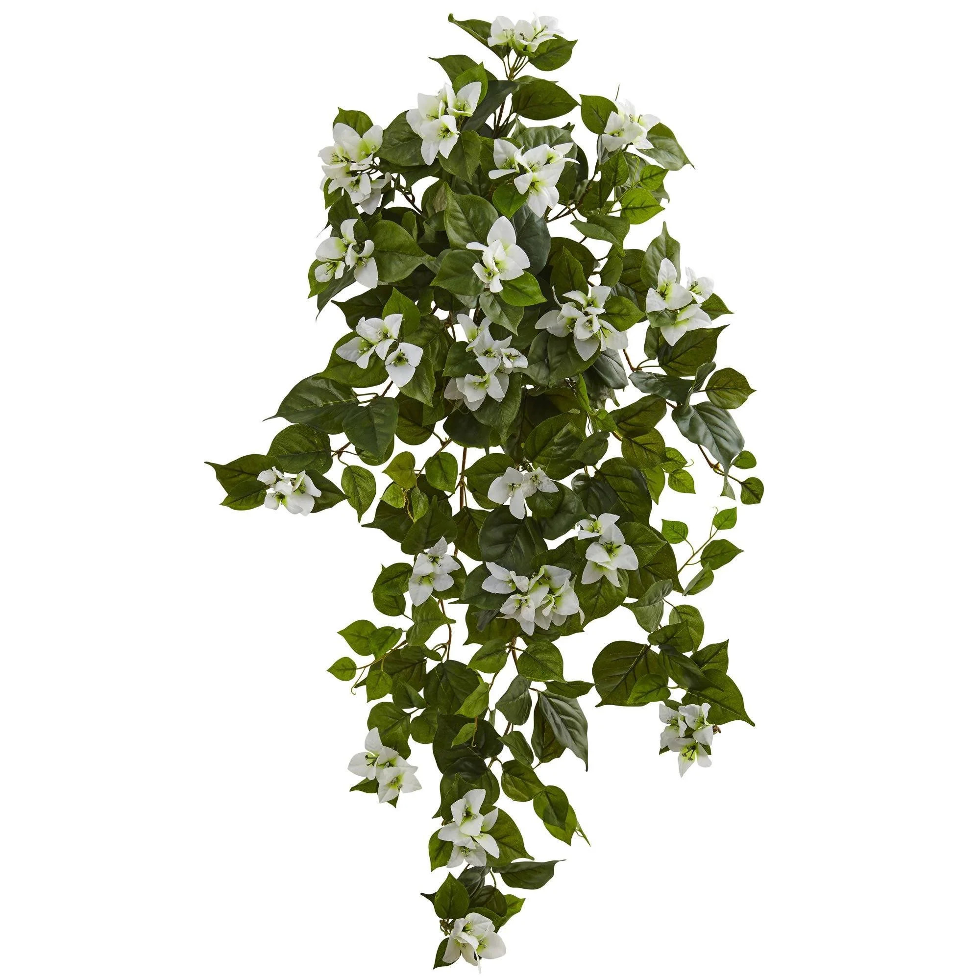 37” Bougainvillea Hanging Artificial Plant (Set of 2) 6102-S2 Nearly Natural | Nearly Natural