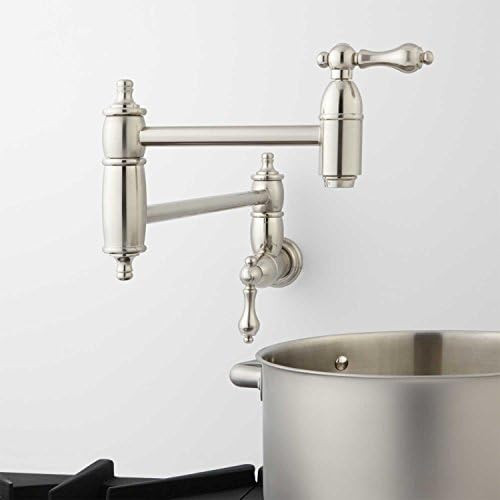 Signature Hardware 907294 Augusta 1.8 GPM Double Handle Wall Mounted Pot Filler - - Amazon.com | Amazon (US)