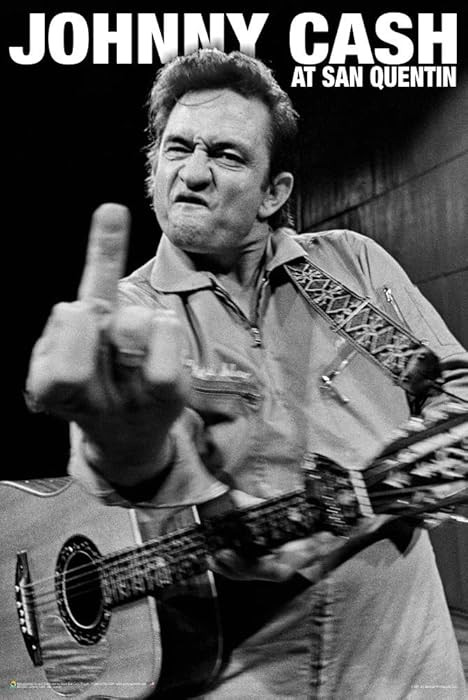 Scorpio Posters Johnny Cash - San Quentin Poster - Officially Licensed - 24" x 36" | Amazon (US)