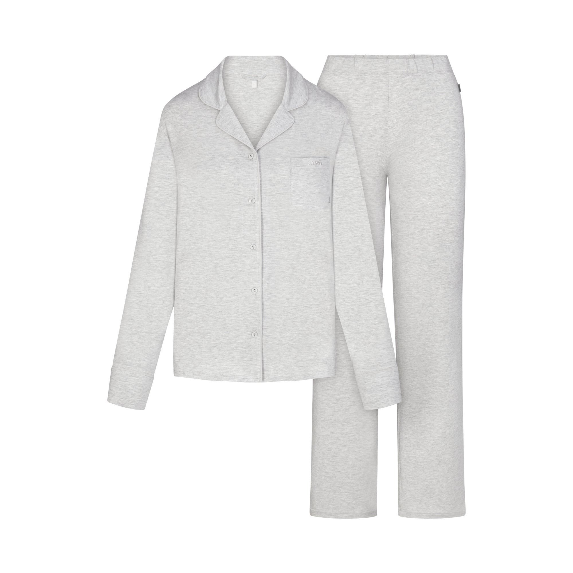 LONG SLEEVE BUTTON UP SET | SKIMS (US)