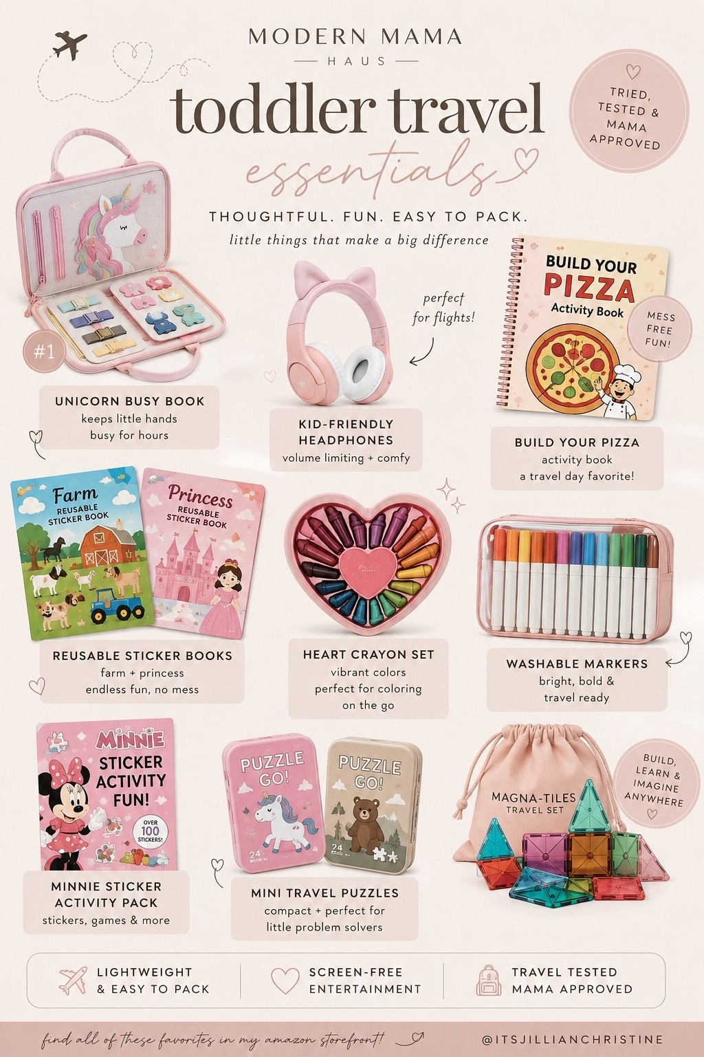Nearly 20 flights before age 3 ✈️🤍

These are the toddler travel essentials that have saved us on airplanes, road trips, and travel days. Linking all of our tried-and-true favorites!

#LTKmomlife #LTKTravel #LTKKids