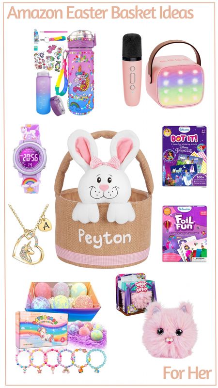 Easter basket ideas for your little girl! There are things for her to be creative with, and items that my daughter and nieces all love! 

#LTKkids #LTKfindsunder50 #LTKsalealert