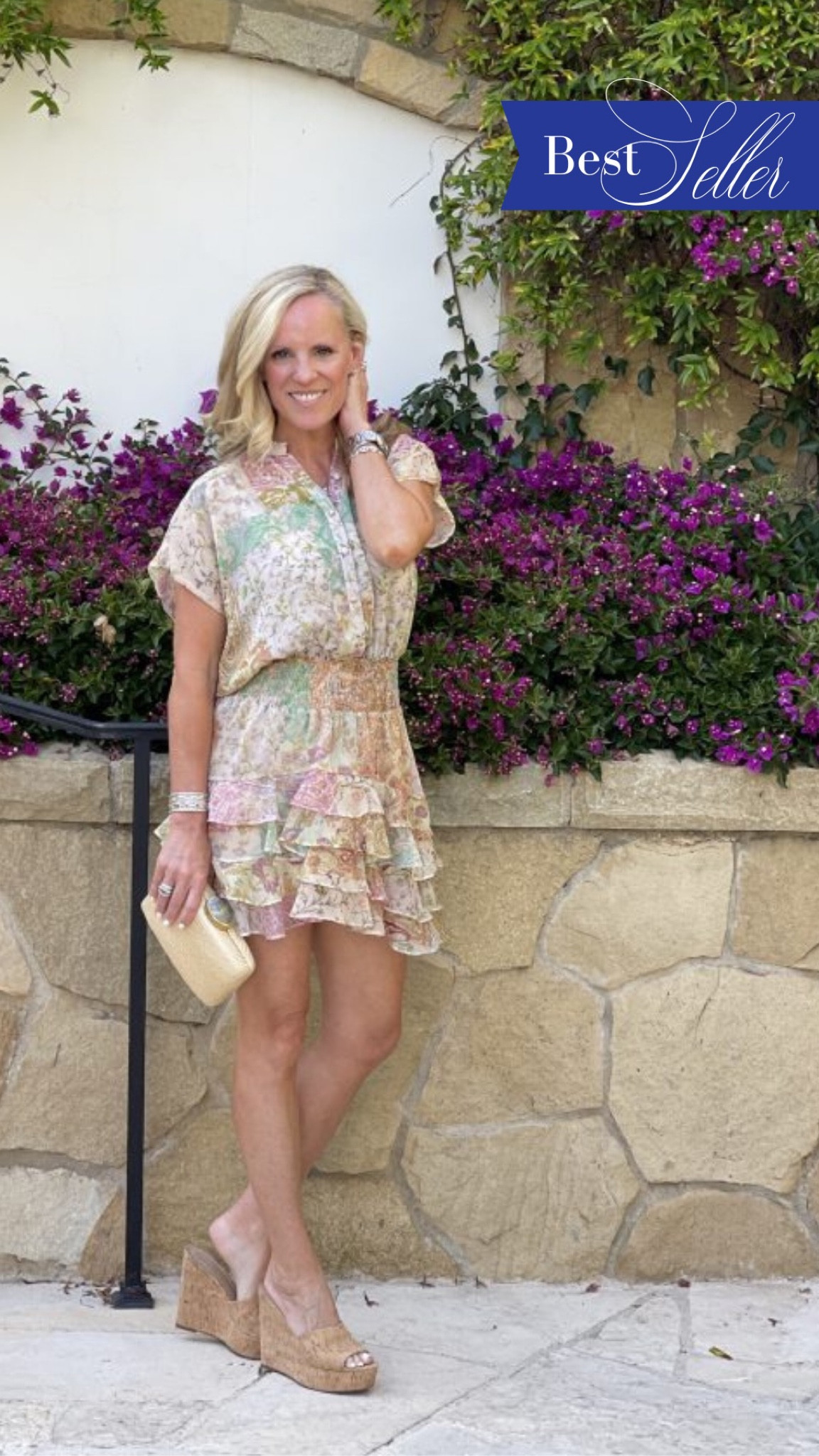 Best sellers for 2022
Neutral and pastel Misa Los Angeles dress Veronica Beard, cork wedges and Rayu clutch 

#LTKshoecrush #LTKstyletip #LTKitbag
