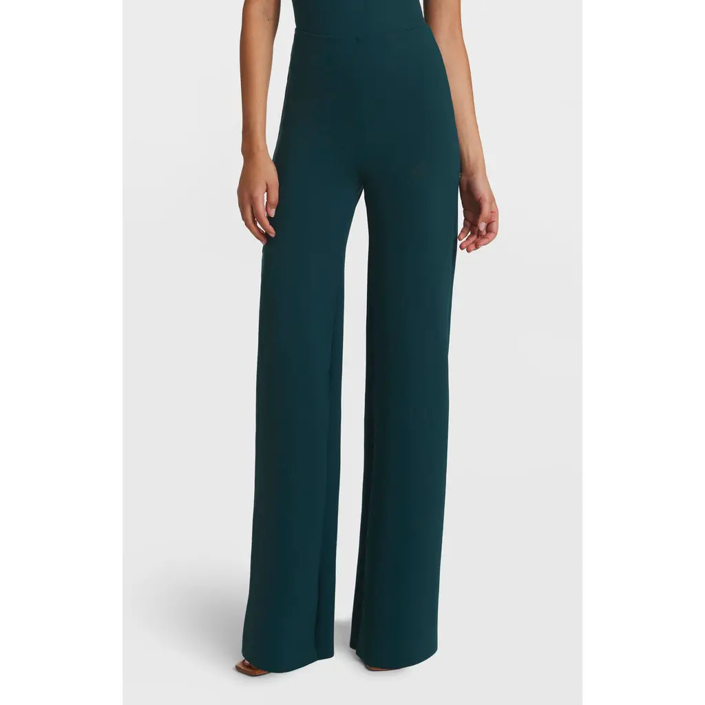 Commando Wide Leg Neoprene Leggings in Juniper at Nordstrom, Size Large | Nordstrom