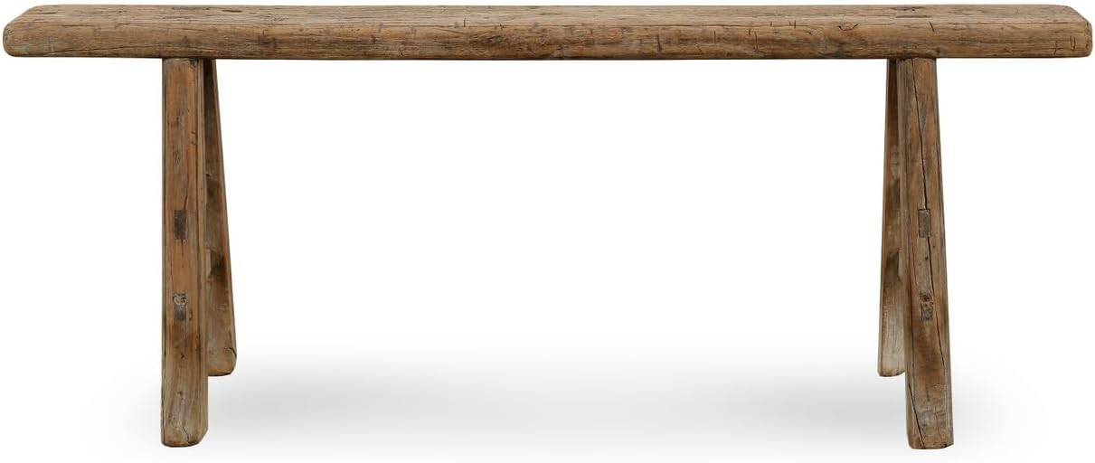 Artissance Vintage Noodle Bench Approximately 35-43 inches Long Weathered Natural(Size and Finish Vary) | Amazon (US)