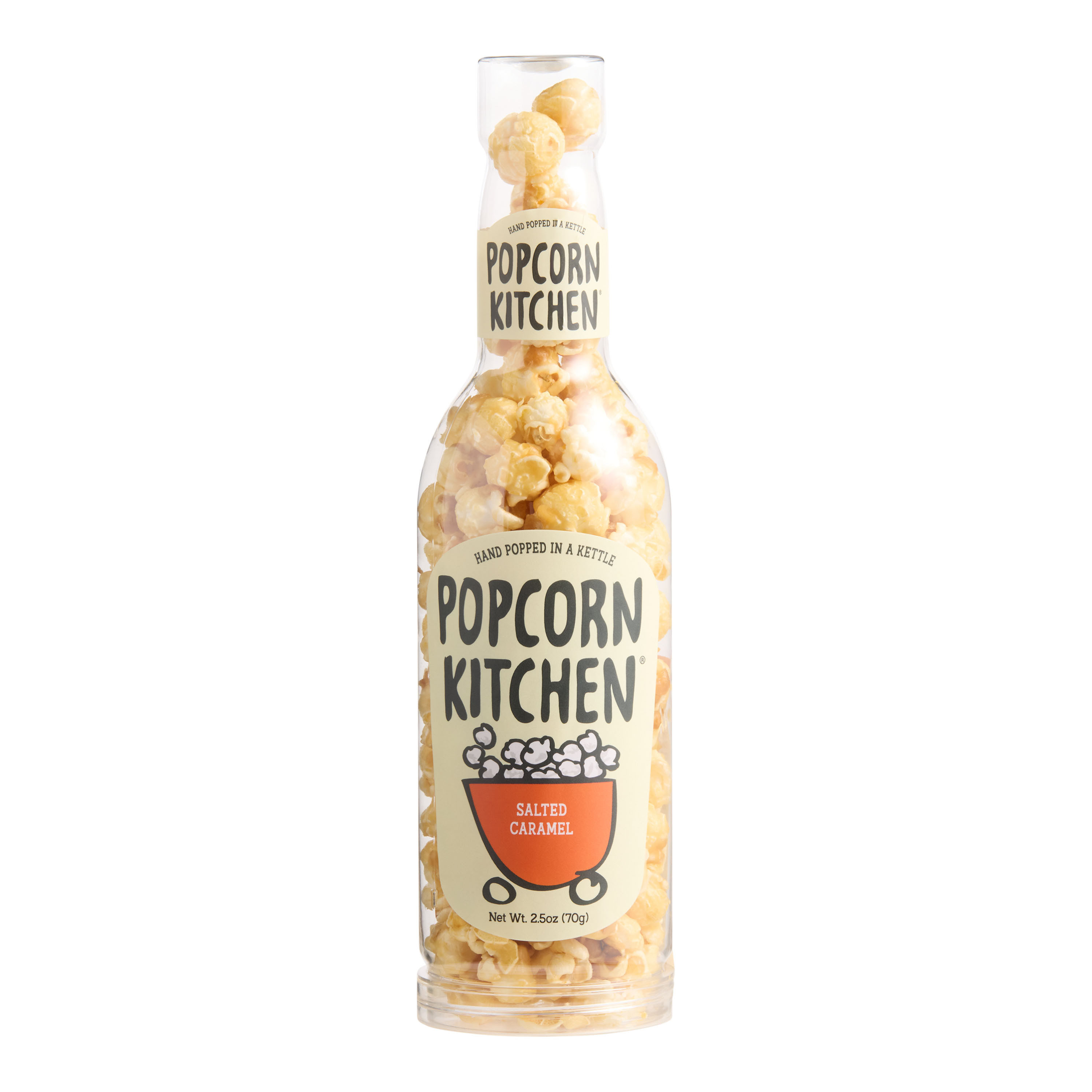 Popcorn Kitchen Salted Caramel Popcorn Bottle | World Market