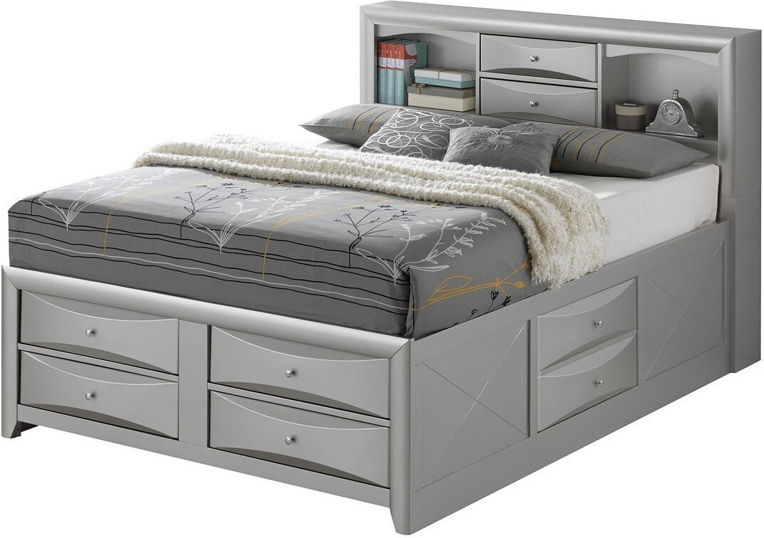 G1503G Bookcase Storage Bed (Queen) | 1stopbedrooms