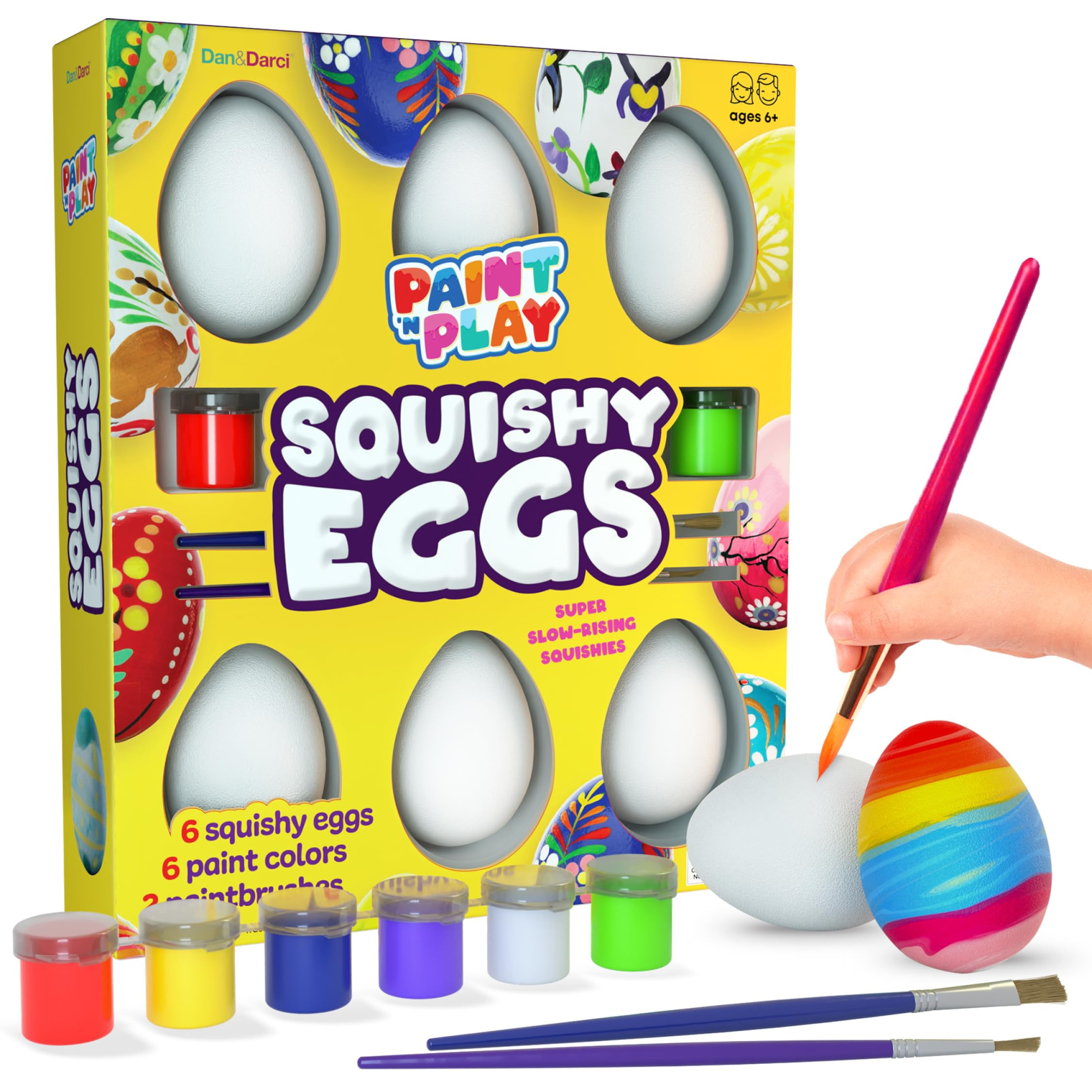 Easter Egg Squishy Painting Kit - Arts & Crafts for Girls and Boys - Kids Art Activities - Craft ... | Amazon (US)