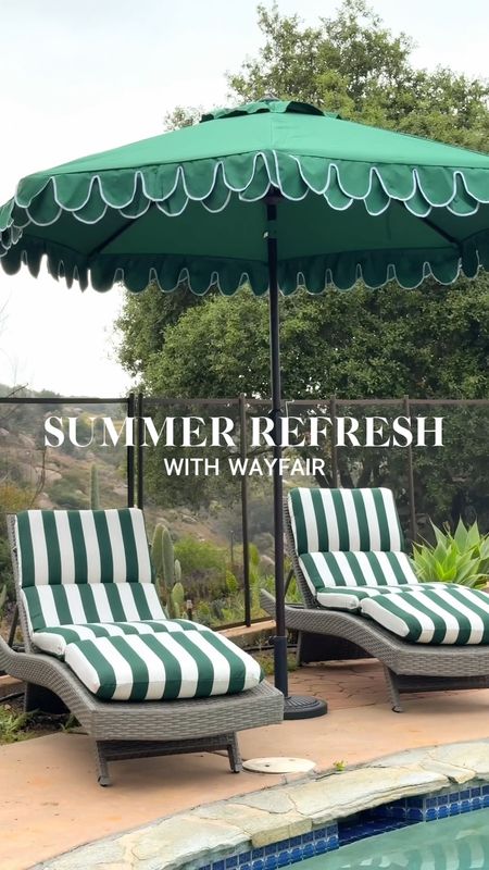 Small upgrades with major impact! Just patiently waiting for school to be out next week so we can officially enjoy our new updated outdoor space. This outdoor pool furniture we grabbed from @wayfair couldn’t be more perfect and comfortable for us.. Isn’t it so cute – I am obsessed! Best news, everything I shared is still on sale
#ad #wayfairpartner #wayfair 

#LTKSeasonal #LTKHome #LTKSaleAlert