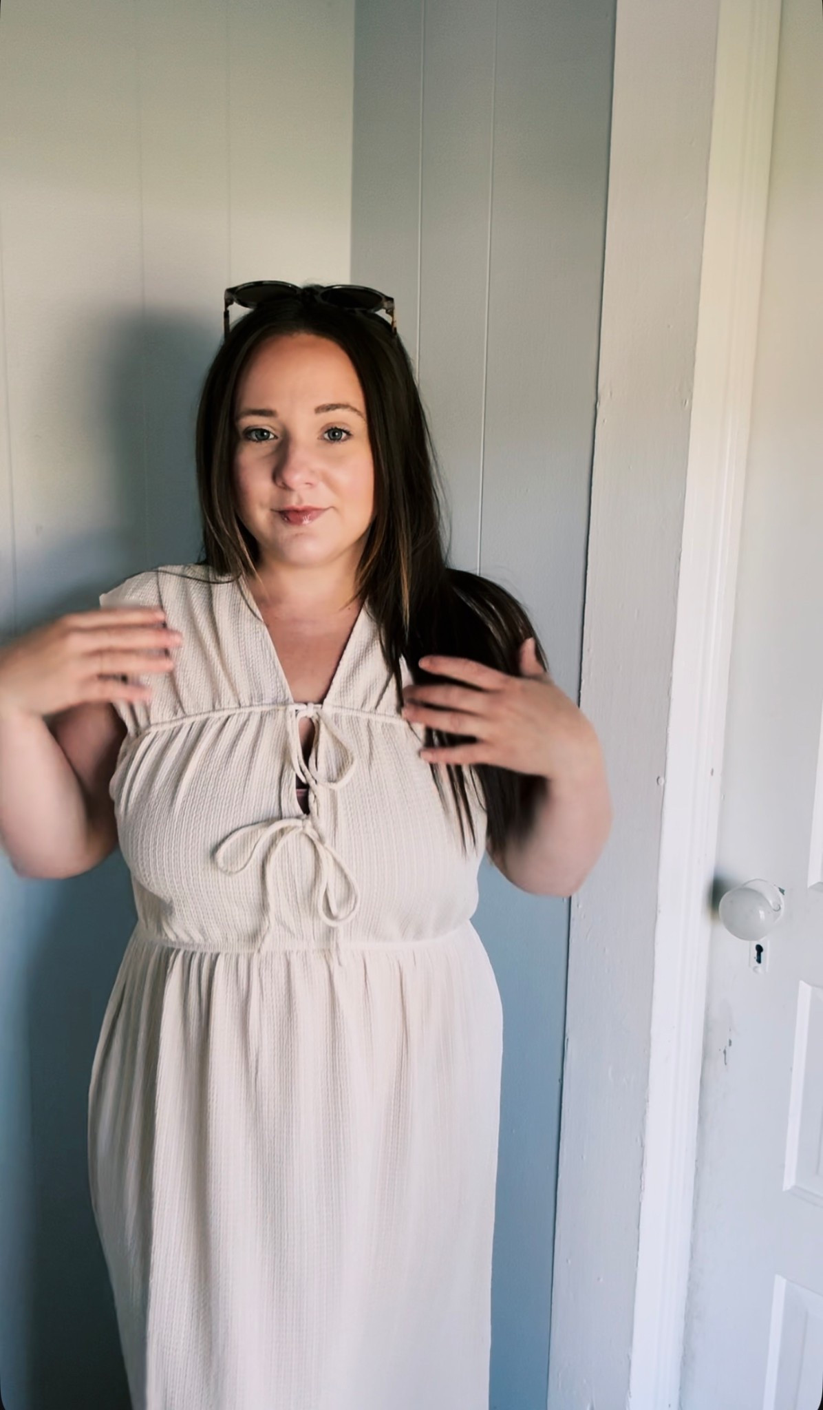 Loving this comfy, tie-detail maxi dress! Could be worn like this or as a swimsuit cover up.

#LTKStyleTip #LTKPetite #LTKMidsize