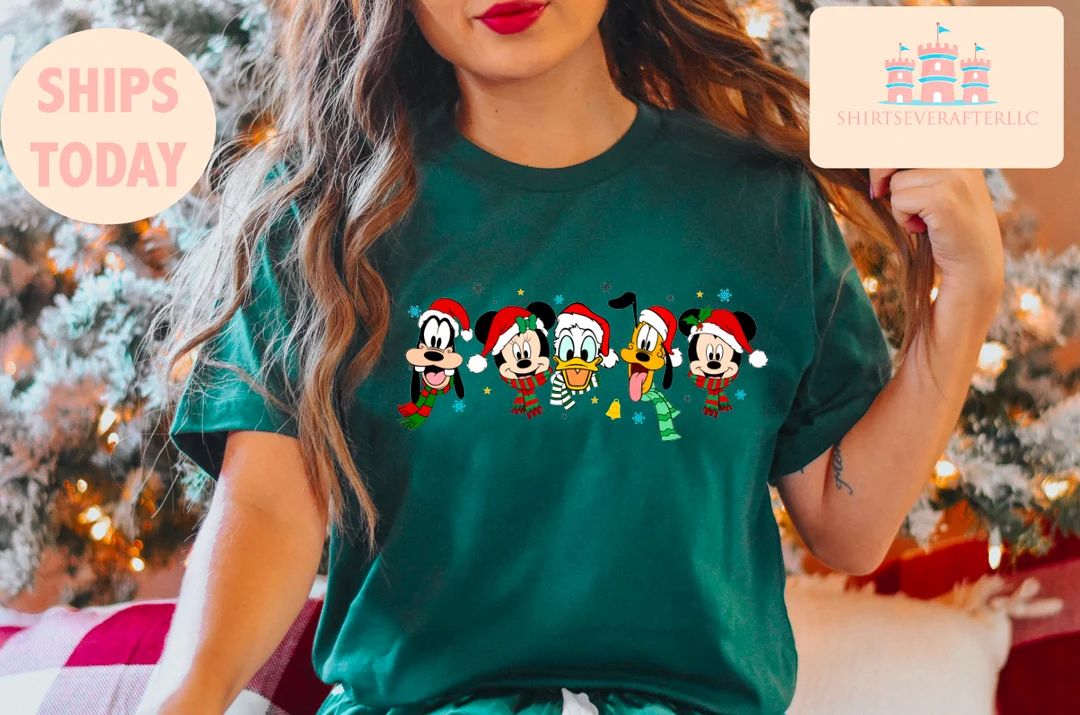 Vintage Mickey and Friend Christmas Shirtdisney Ears - Etsy | Etsy (US)