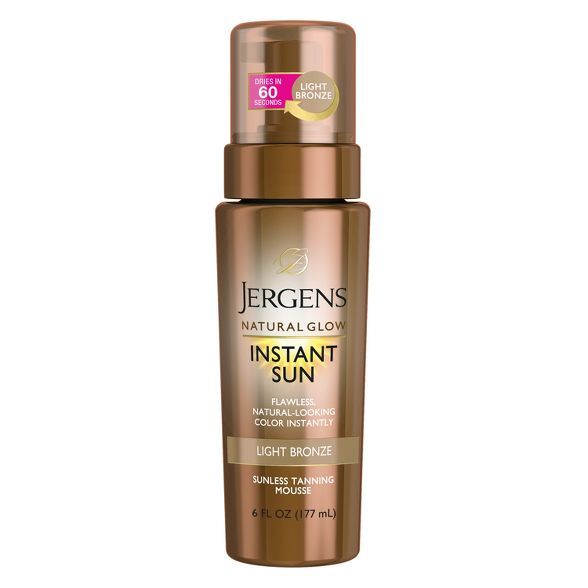 Jergens Natural Glow Instant Sun Self Tanner Mousse | Target