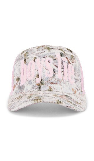 Boys Lie Rose Colored Trucker in Pink. | Revolve Clothing (Global)