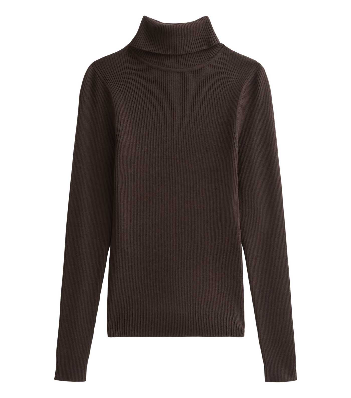 Dark Brown Lightweight Knit Roll Neck Jumper | New Look | New Look (UK)