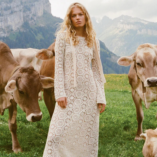 Helena Crochet Lace Gown | Spell Designs (USA)