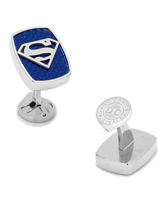 Cufflinks Inc. Stainless Steel Carbon Fiber Superman Cufflinks & Reviews - All Accessories - Men ... | Macys (US)