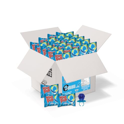 Ring Pop Individually Wrapped Candy 70 Count Bulk Lollipop Pack – Christmas Candy Bulk Individually Wrapped, Blue Raspberry Flavored Lollipop Suckers, Gender Reveal, Baby Showers & Stocking Stuffers | Amazon (US)