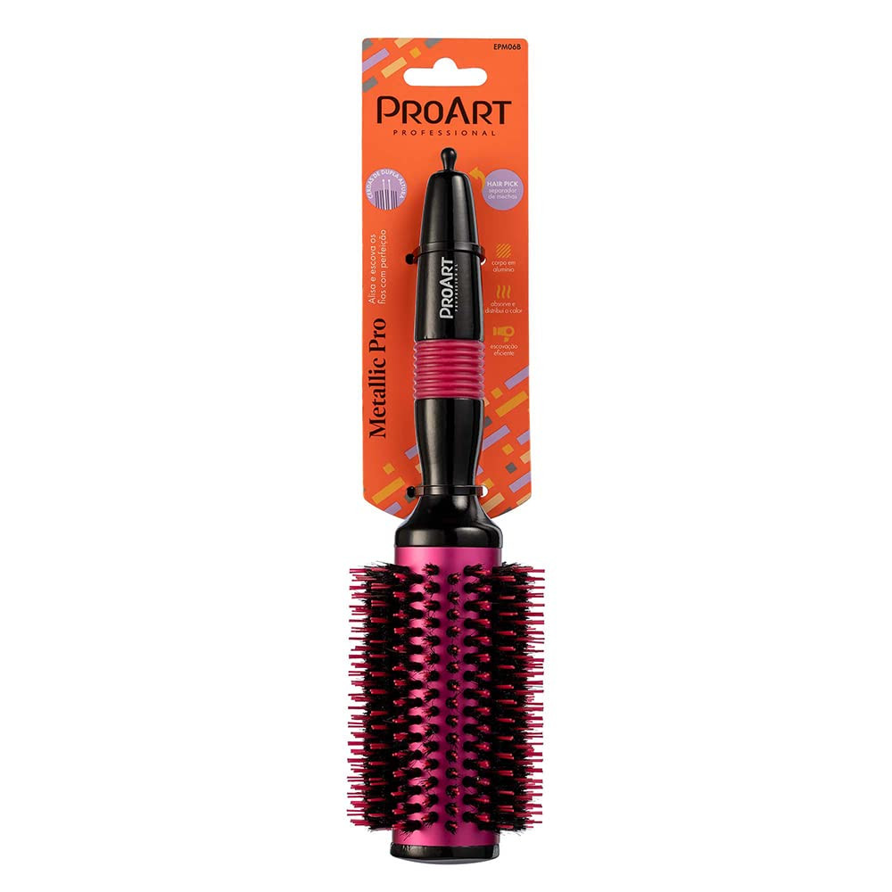 Escova Profissional Metálica Rosa 38mm - ProArt | Amazon (BR)