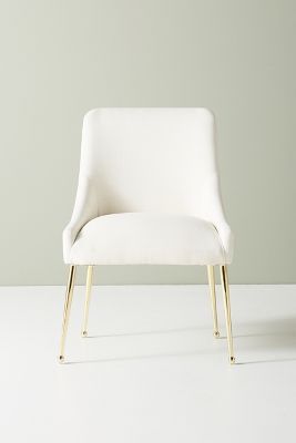 Montauk Performance Linen Elowen Dining Chair | Anthropologie (US)