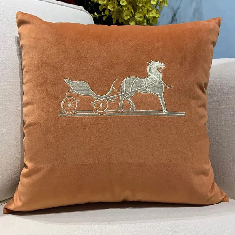 Decorative Pillow Luxury Brand Cushion Christmas Designer Pillowcase Fashion Throw Cushions Cotto... | DHGate