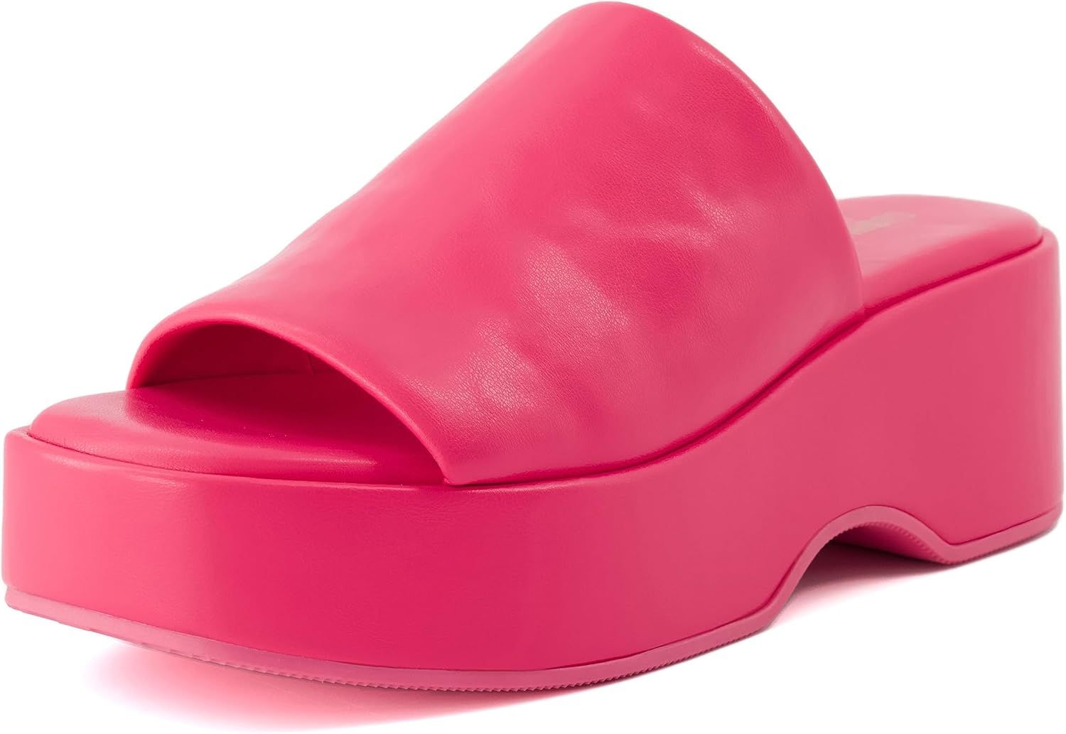 CUSHIONAIRE Women's Spin one band platform sandal with +Memory Foam | Amazon (US)