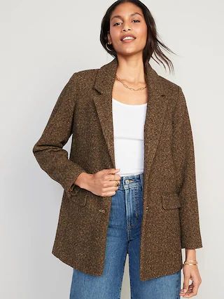 Soft-Brushed Oversized Blazer for Women | Old Navy (CA)