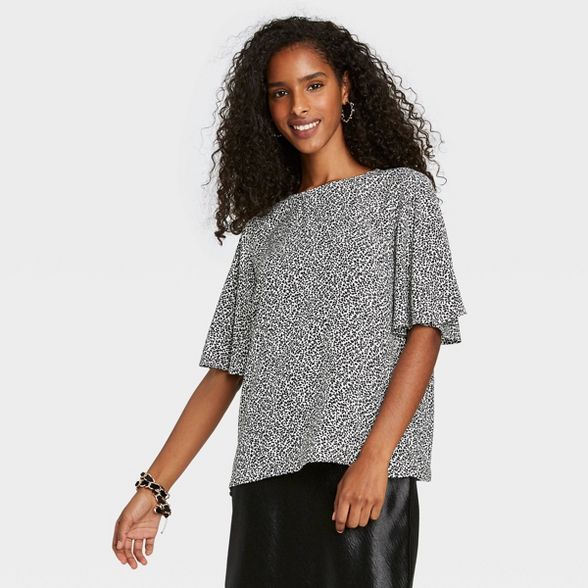 Women's Short Sleeve Essential Woven Blouse - A New Day™ | Target