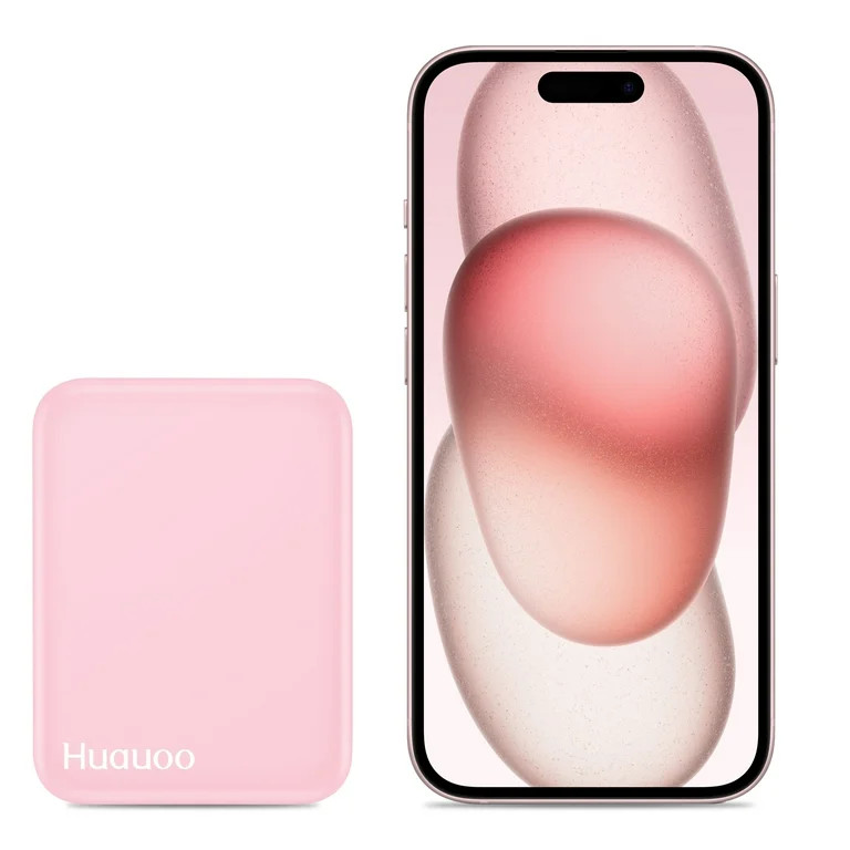 Huauoo Pocket Mirror, 1X/3X Magnification LED Compact Travel Makeup Mirror with Light | Walmart (US)