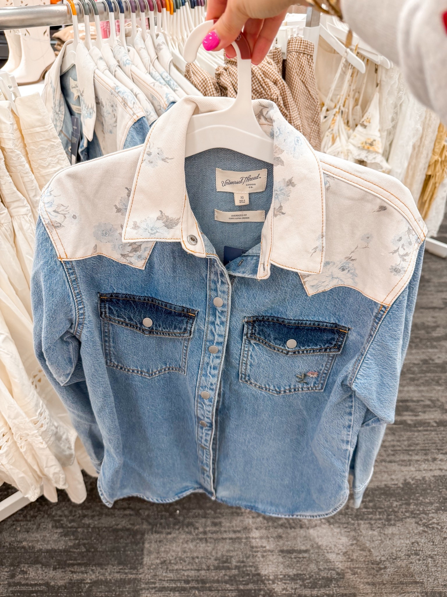 New relaxed denim top! 
@Target 

#LTKootd