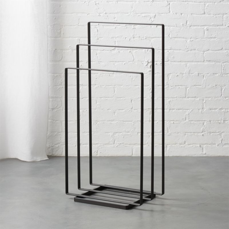 Black Towel Rack + Reviews | CB2 | CB2