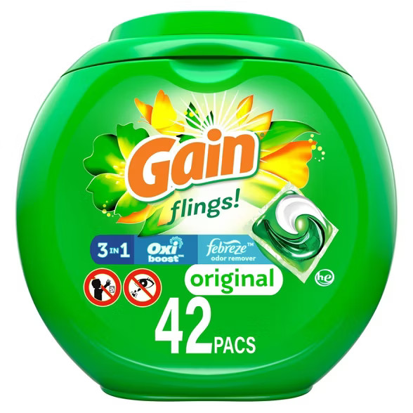 Gain flings! Laundry Detergent Pacs Original | Target