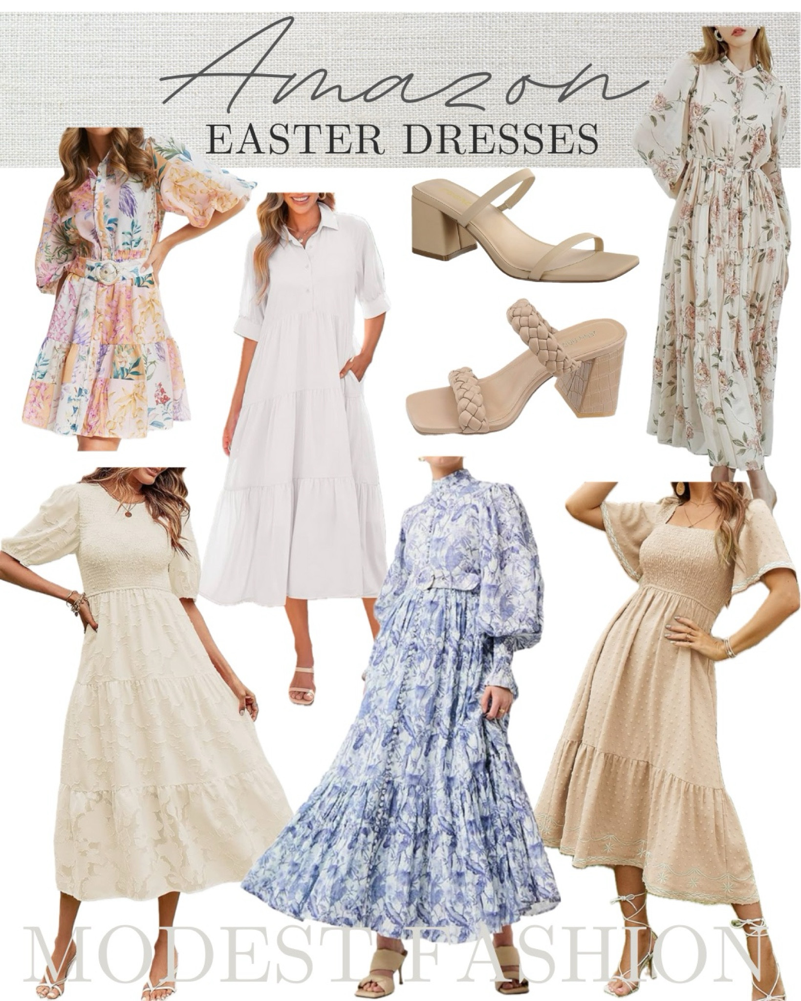 Easter Dresses/ Easter Fashion/ Spring Dresses/ Spring Fashion/ Modest Dresses/ Modest Fashion/ Classy Dresses/ Classy Easter Dresses/ Classy Easter Fashion/ Neutral Sandals/ Neutral Heels

#LTKstyletip #LTKSeasonal #LTKSpringSale