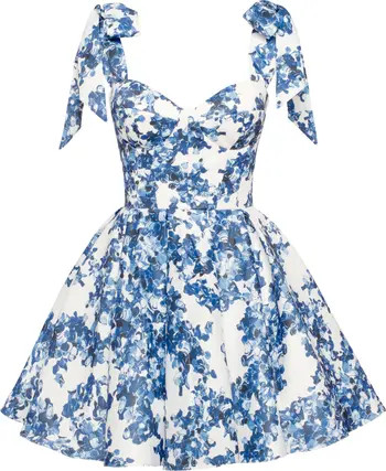 Splendor Floral Mini Dress On Straps | Nordstrom