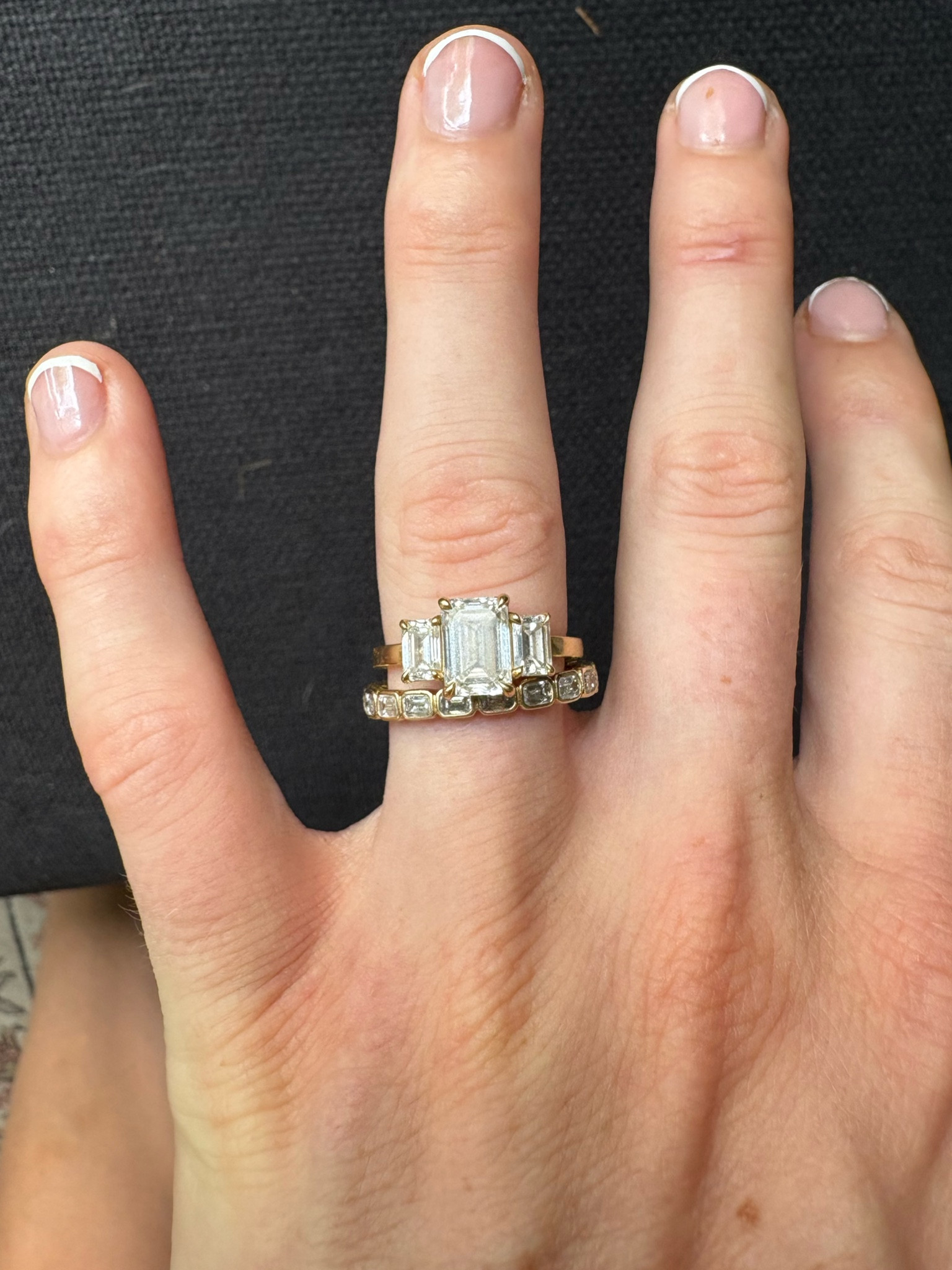 Wedding band emerald cut east to west 

#LTKStyleTip #LTKWedding
