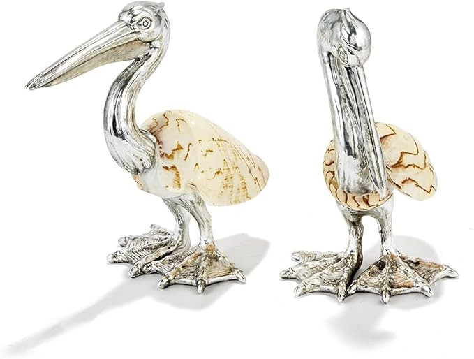 TOZAI Set of 2 Shell Sculpture Pelicans | Amazon (US)