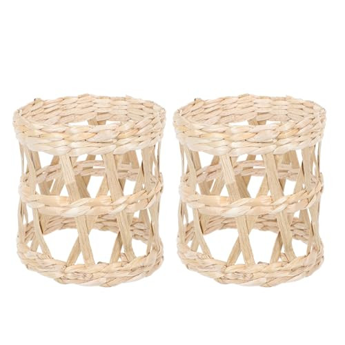 Operitacx 6 Pcs Straw Vase Set Rattan Glasses Decor Rustic Cup Sleeves Weave Cup Sleeves Rattan Water Cup Sleeve P_b09nkthyr8 Vase Rattan Cover Belly Dining Table Grass | Amazon (US)