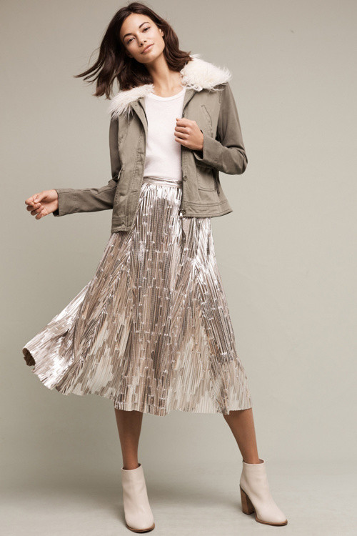 Eclat Midi Skirt | Anthropologie (US)