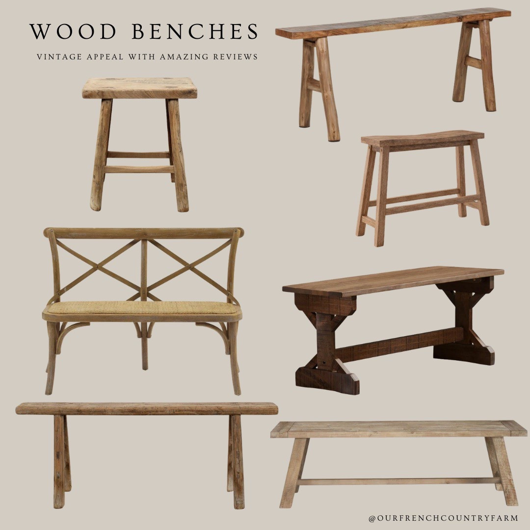 I have vintage or vintage inspired benches all over my home!  The warmth of wood and the mix of old and new is such a great combination!  These are some of my favorites @Wayfair!  Some under $100!

Shop Wayfair‘s Memorial Day Clearance and save up to 70% off on home essentials with free and easy delivery on orders over $35! 


@shop.ltk #liketkit liketk.it #wayfairpartner  #Wayfair

#LTKSaleAlert #LTKHome #LTKFindsUnder100