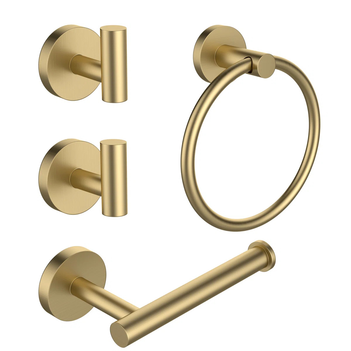 4-Piece Bath Hardware Set TPH07-BG-4PC | Wayfair North America