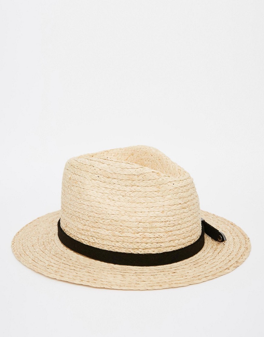 ASOS Natural Straw Panama Hat With Western Trim | ASOS UK