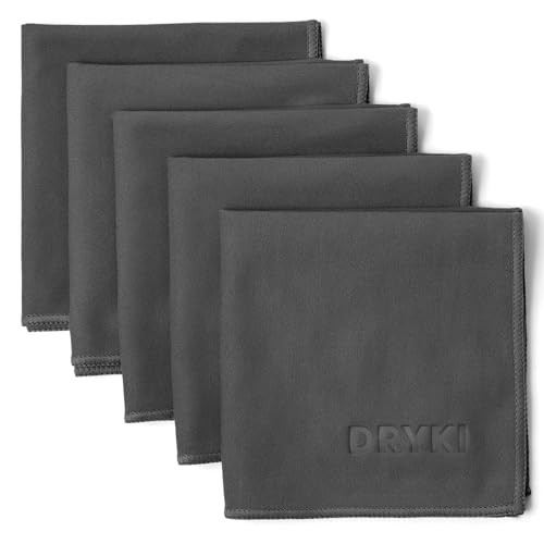 Sweat Absorbing Handkerchiefs - The Original Pocket-Sized Sweat Towels - Quick-Dry Microfiber Sweat Rags for Face, Hands, & Body - Men & Women - Gym, Sports, and Work (Dark Grey: 5 Pack) | Amazon (US)