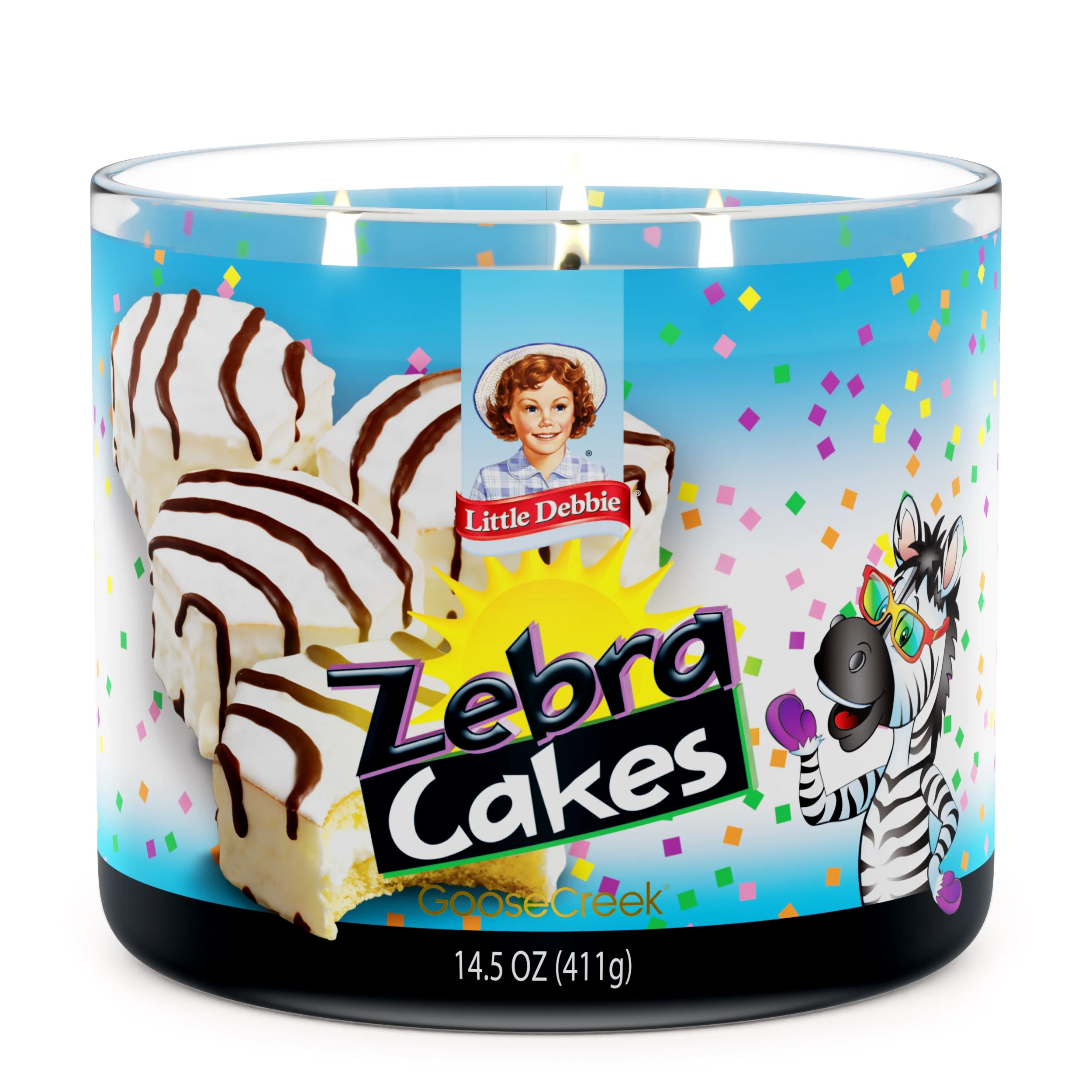 Goose Creek 3-Wick Little Debbie Zebra Cakes Scented Jar Candle, 14.5oz. - Walmart.com | Walmart (US)