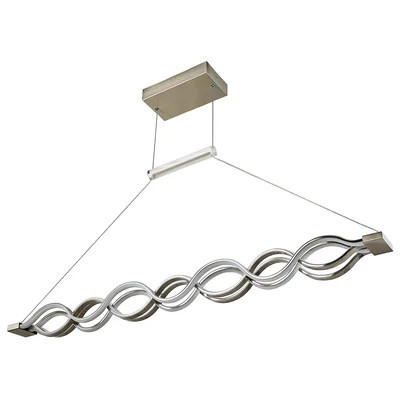 4 Light Led Array Pendant, Wave Design | Wayfair North America