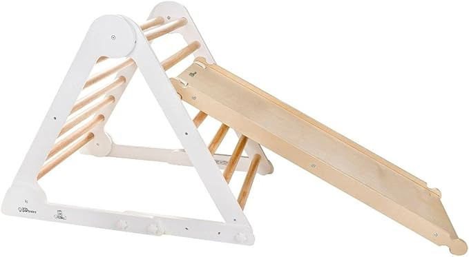 Little Partners® Learn 'N Climb Triangle Climber for Toddlers W/Slide - Indoor Wooden Climbing T... | Amazon (US)