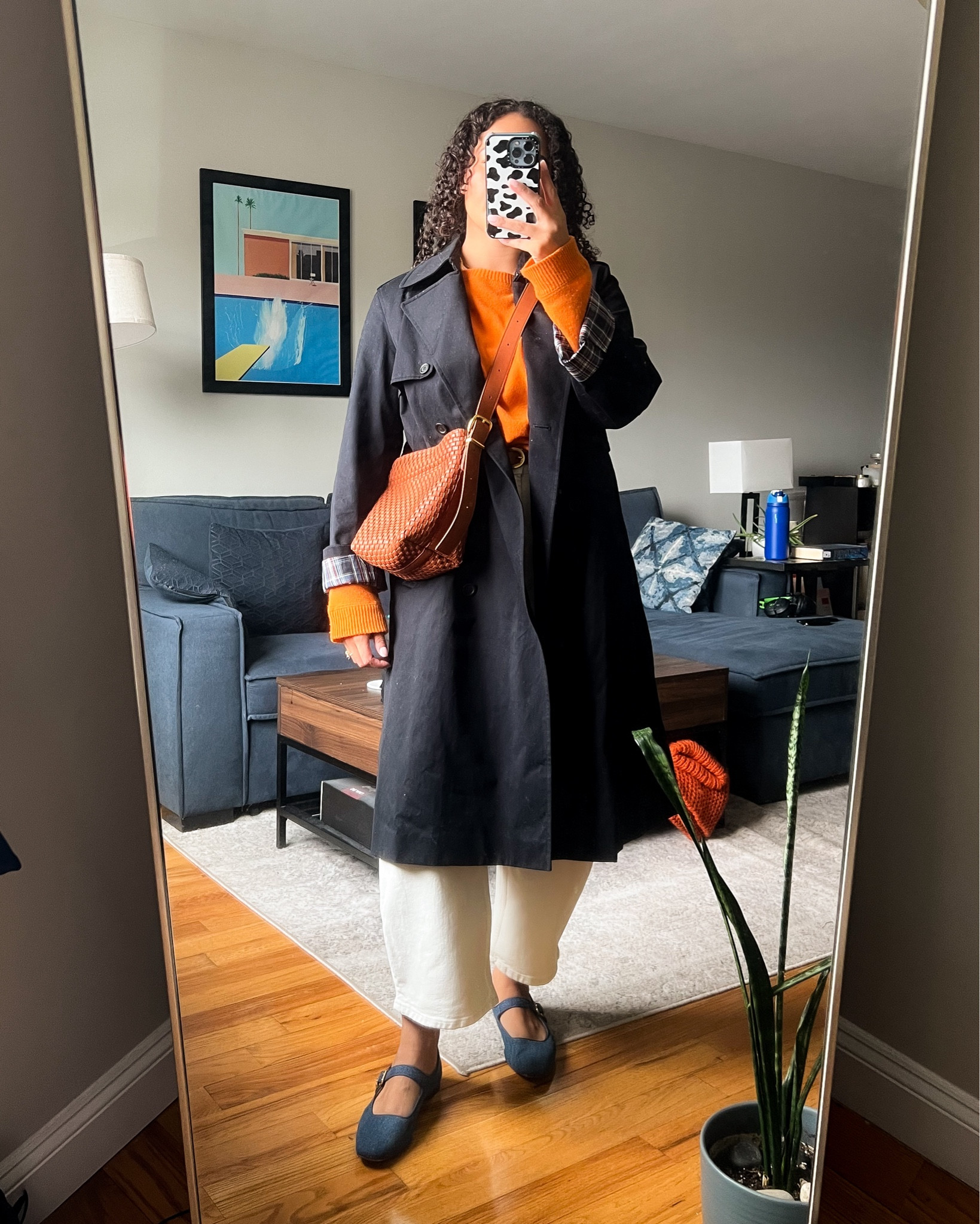 I love wearing a trench coat to transition for my outfits for fall. They are a perfect layering piece over cozy cashmere sweaters and work well with trendier pieces like these barrel jeans. Adding more classic accessories like maryjanes and a woven bag make this a perfect transitional look. 

#LTKStyleTip #LTKSeasonal