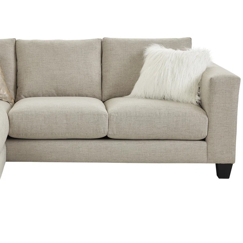 Cohn 84" Wide Reversible Corner Sectional with Ottoman | Wayfair North America
