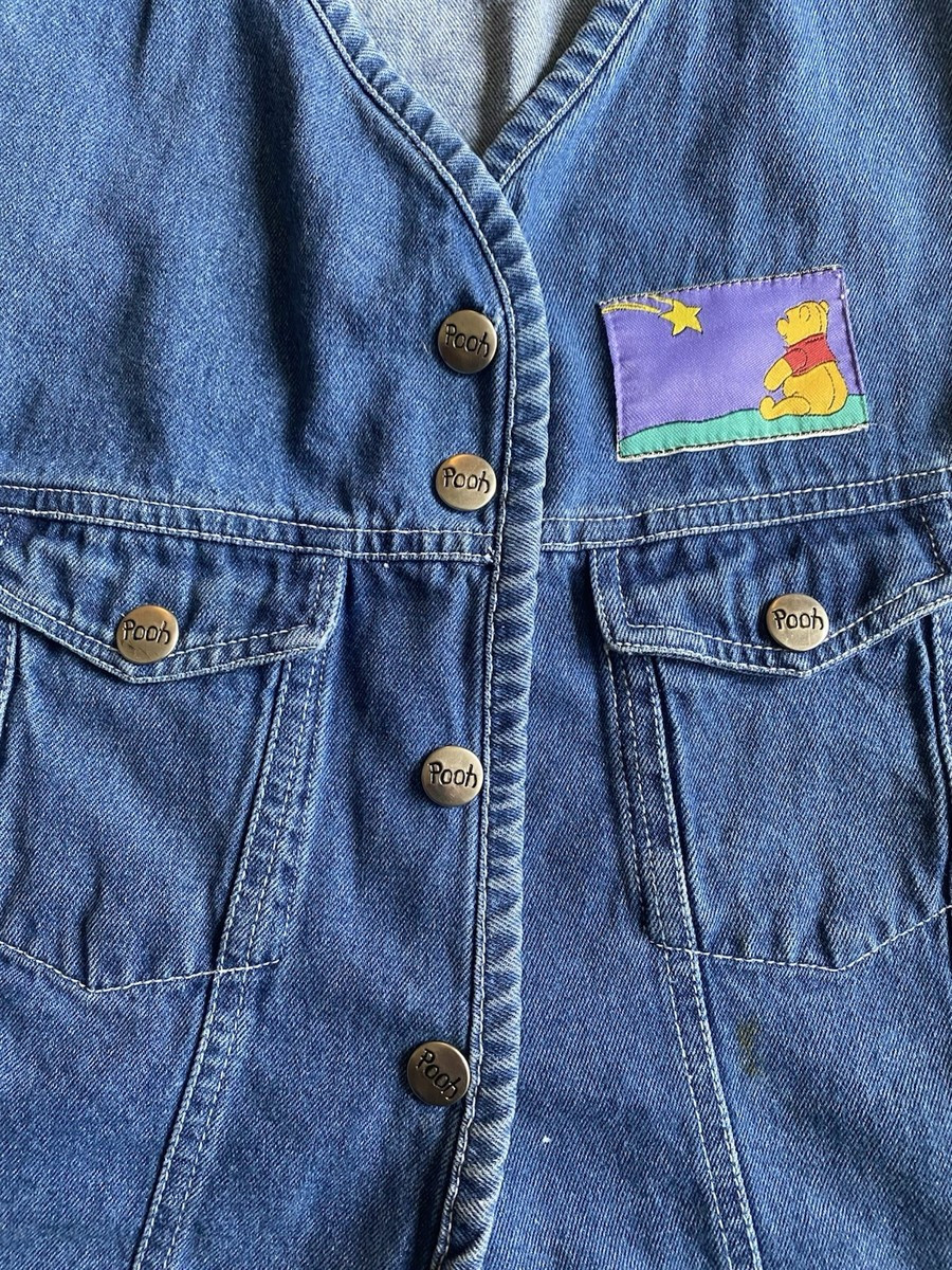 Vintage Children\u2019s Disney Winnie the Pooh  Denim Vest Size Large | eBay | eBay US