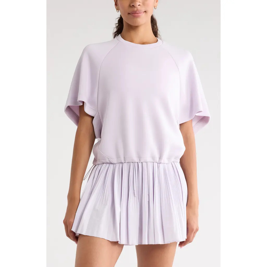 Zella Soft Luxe Raglan Sleeve T-Shirt in Purple Hush at Nordstrom, Size Medium | Nordstrom