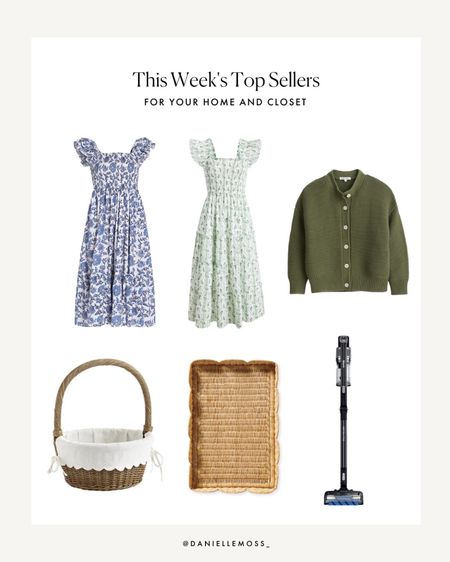 This week’s top sellers: spring dresses, a cardigan, my kids’ easter basket, my favorite woven tray, and our new vacuum. 

#LTKhome #LTKfamily #LTKstyletip